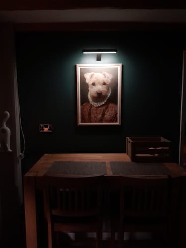 Customer photo review of The Duchess - Custom Vintage Pet Portrait