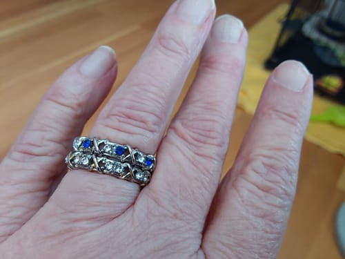 Customer photo review of Magnetology Moissanite Diamond Ring(Limited time discount 🔥 last day)