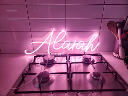 Customer photo review of Custom Neon Signs