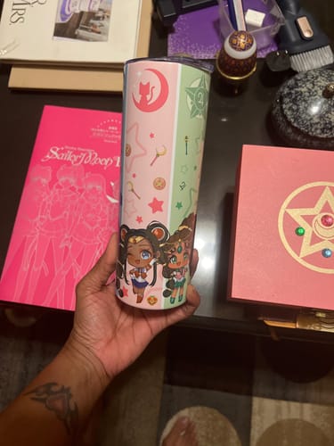 Customer photo review of Melanated Pretty Guardians Tumbler