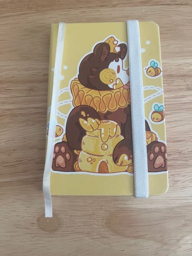 Customer photo review of Yellow Clown Bear Sketchbook