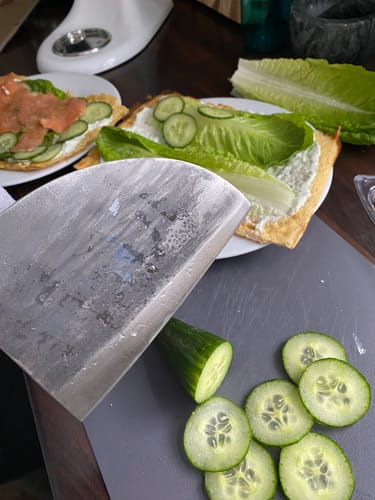 Customer photo review of Starter Set - Handgeschmiedetes Kochmesser Black