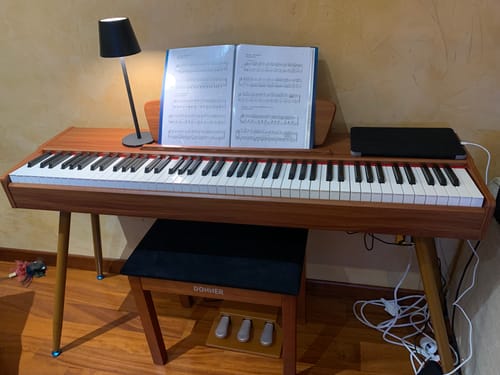 Customer photo review of Donner DDP-80 pianoforte digitale domestico a 88 tasti stile in legno