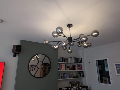 Customer photo review of 15-Light Sputnik Modern Sphere Chandelier