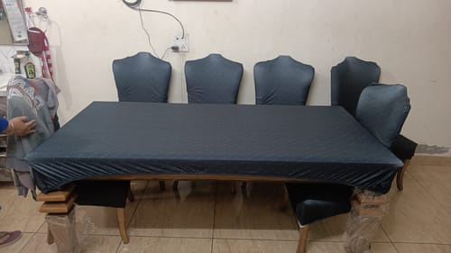 Customer photo review of DivineTrendz Exclusive - Twilight Elastic Chair & Table Covers