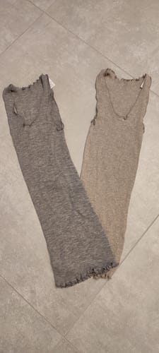 Customer photo review of Canotta donna spalla larga in Lana e Seta