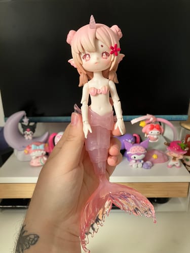 Customer photo review of Antu Tidal Secret Language Mermaid Series Action Figure BJD Blind Box