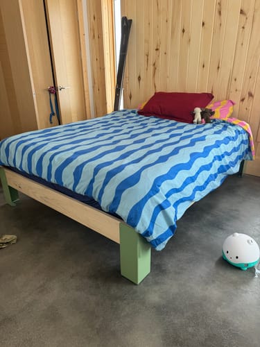 Customer photo review of Box Frame Bed - 15" height