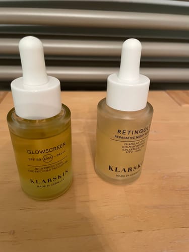 Customer photo review of GlowScreen SPF50