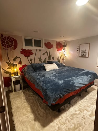 Customer photo review of Eco-Friendly Extra Large FAUX SheepSkin Area Rug
