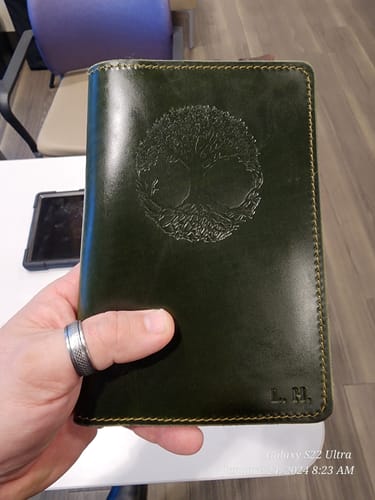 Customer photo review of Leather Journal