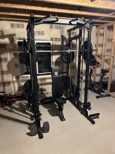 Customer photo review of Major Fitness SML07 All-In-One Home Gym Smith Machine