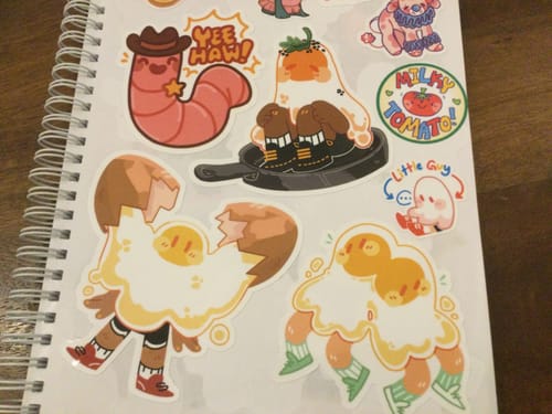 Customer photo review of Egg Ghost Stickers
