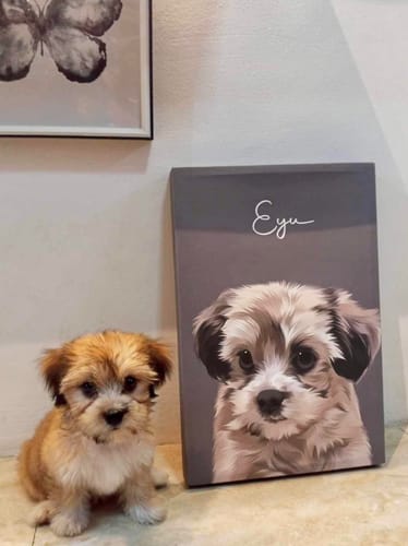Customer photo review of Pet Art Canvas Wrap