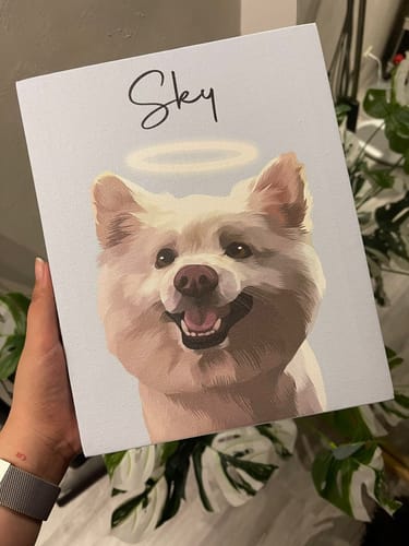 Customer photo review of Pet Art Canvas Wrap