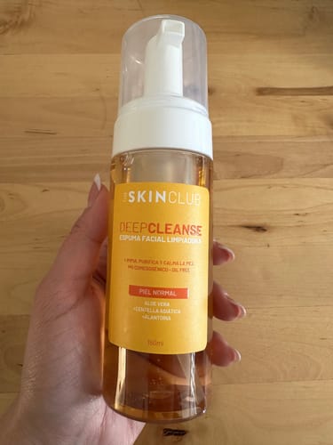 Customer photo review of ESPUMA FACIAL LIMPIADORA - DEEP CLEANSE | PIEL NORMAL