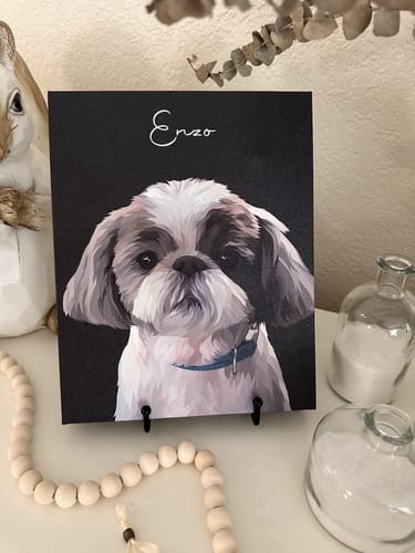 Customer photo review of Pet Art Canvas Wrap