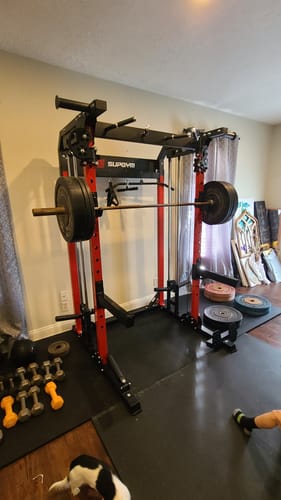 Customer photo review of Major Fitness F22 All-In-One Home Gym Power Rack