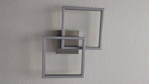 Customer photo review of Smarte Deckenleuchte Cano silver, white+color