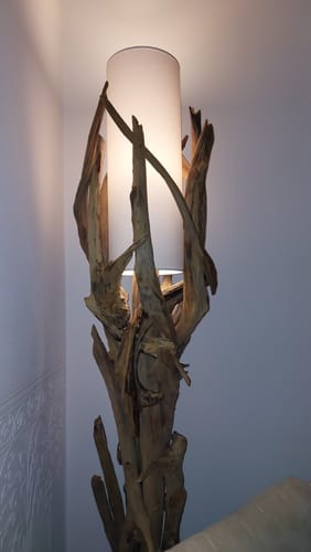 Customer photo review of Treibholz Stehlampe VILLA Lampenschirm Natur
