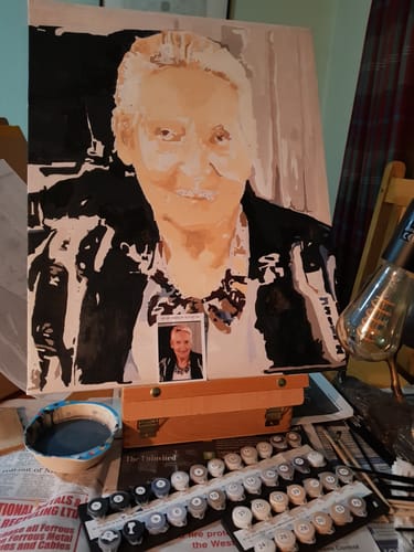 Customer photo review of Custom Paint By Numbers Kit