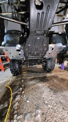 Customer photo review of Aluminum Footwell Skid Plates for Yamaha Kodiak 450 (2018+)