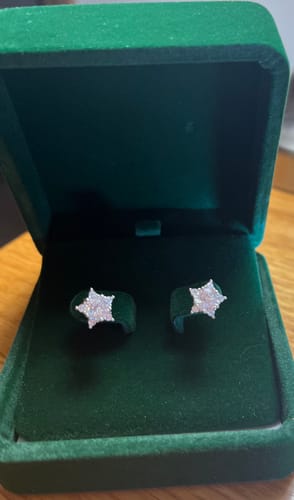 Customer photo review of Star Earrings | Sterling Silver