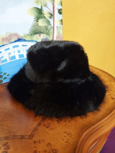 Customer photo review of Fluffy Luxe Faux Fur Winter Oversized Bucket Hat