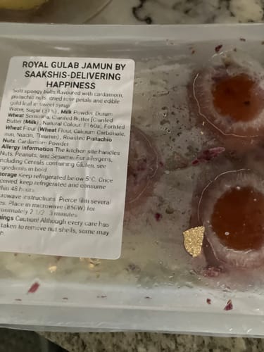 Customer photo review of Gulab Jamun
