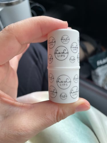 Customer photo review of La La Lips - Moisturizing Lip Balm