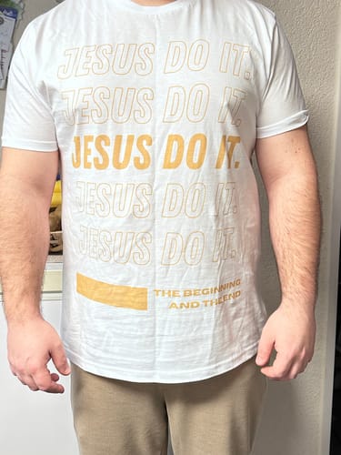 Kundenbewertung mit Foto zu Jesus do it. - Herren Premium Organic Shirt