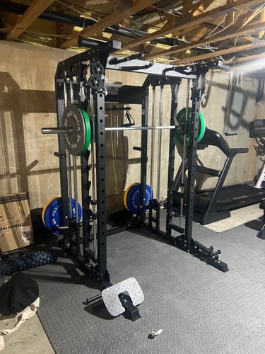 Customer photo review of Major Fitness B52 All-In-One Home Gym Smith Machine