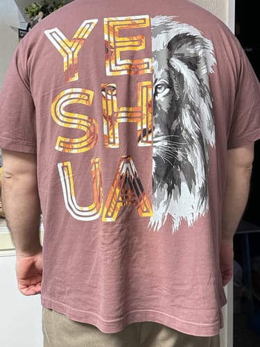 Kundenbewertung mit Foto zu Yeshua - Premium Organic Oversize Shirt (Backprint)