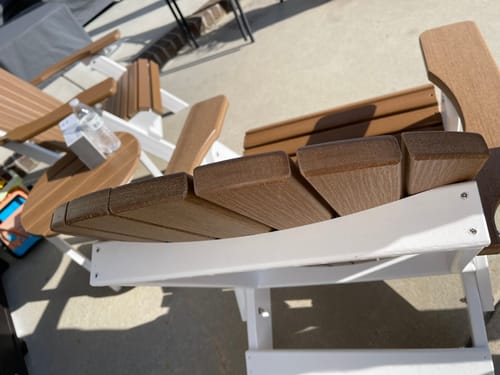Customer photo review of QUICK SHIP - DuraWeather Poly® King Size Folding Adirondack Chair