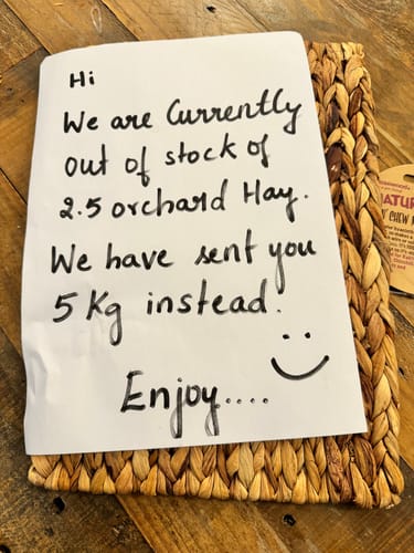 Customer photo review of Orchard Hay Box NEW*