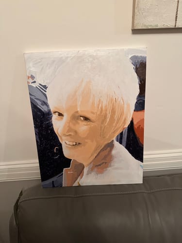 Customer photo review of Custom Paint By Numbers Kit