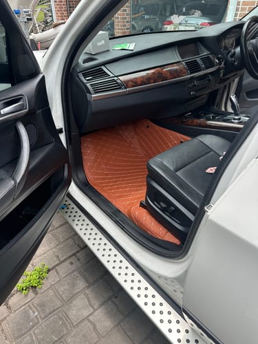 Customer photo review of Brown Custom Car Floor Mats