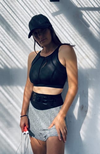 Customer photo review of AR 1508-Wet look crop