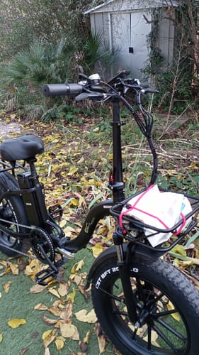 Customer photo review of CMACEWHEEL Y20 750W 20" Step-through Folding Electric Fat Bike