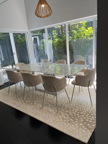 Customer photo review of Kelly Corduroy Dining Chair in Beige