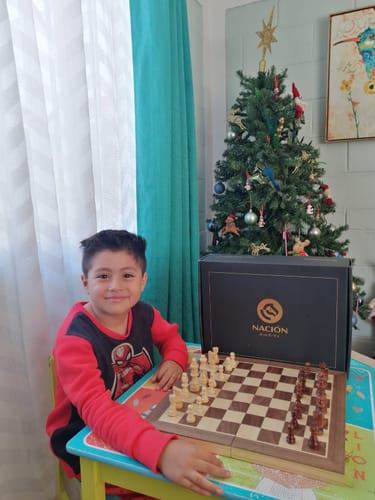 Customer photo review of Ajedrez de madera Nación ajedrez