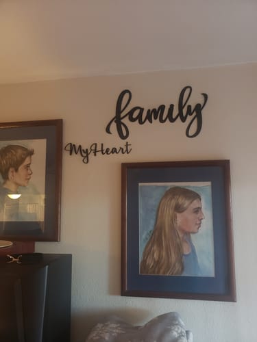 Amber C. review of Metal Custom Script Font | Metal Words | 20+ Color Options image 1 out of 1