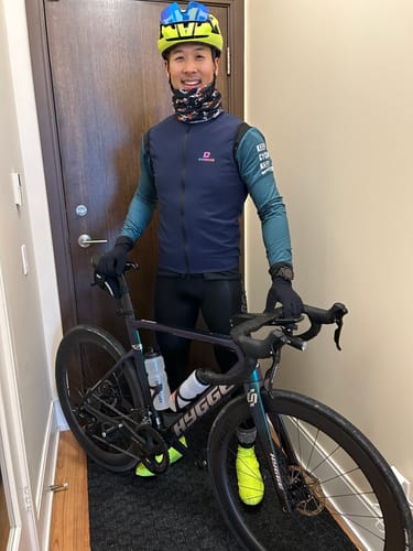 Customer photo review of HONEYCOMB THERMAL VEST - BLUE