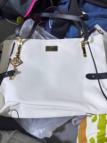 Customer photo review of VENICE LEATHER TOTE BAG