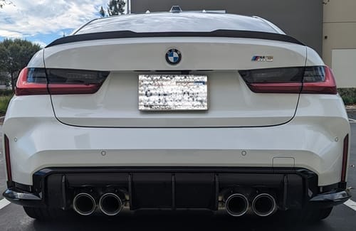 Customer photo review of MHC+ BMW M3 OEM Style Rear Spoiler In Pre Preg Carbon Fibre (G80)