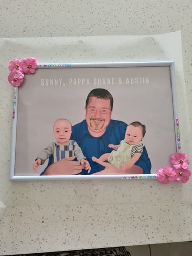 Customer photo review of Custom Family Portrait