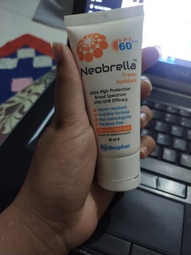 Customer photo review of Neobrella Sunblock Cream SPF60 PA+++