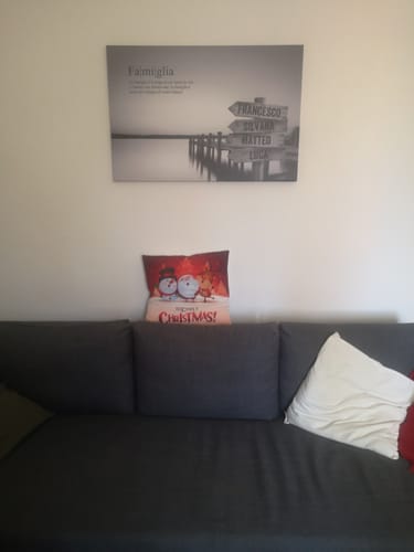 Customer photo review of Cartello su tela "Molo"