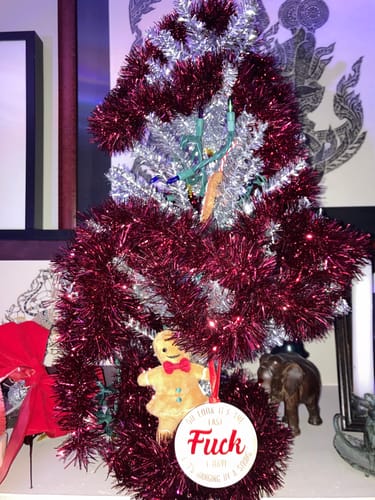 Customer photo review of It's My Last Fuck | Wood Ornament