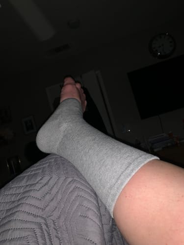 Customer photo review of Premium Anti-Fatigue Bamboo Footsleeves